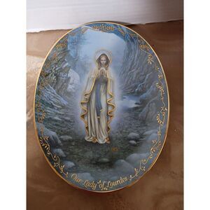 0ur Lady Of Lourdes Bradford Exchange Visions of Our Lady Collector Plate